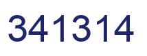 Number 341314 blue image