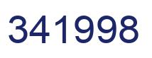 Number 341998 blue image