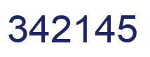 Number 342145 blue image