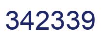 Number 342339 blue image