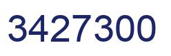 Number 3427300 blue image