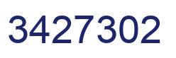 Number 3427302 blue image