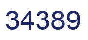 Number 34389 blue image