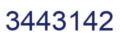 Number 3443142 blue image
