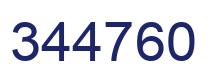Number 344760 blue image