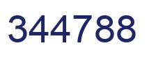 Number 344788 blue image