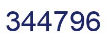 Number 344796 blue image