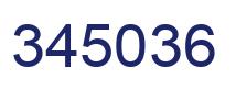 Number 345036 blue image