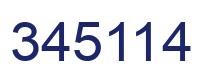 Number 345114 blue image