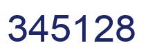 Number 345128 blue image