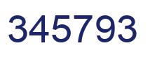 Número 345793 imagen azul
