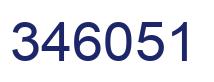 Number 346051 blue image