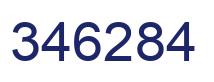 Number 346284 blue image
