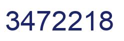 Number 3472218 blue image