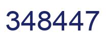 Número 348447 imagen azul