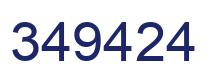 Number 349424 blue image