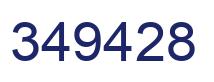 Number 349428 blue image