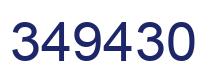 Number 349430 blue image