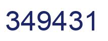 Number 349431 blue image
