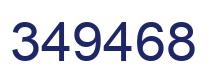 Number 349468 blue image