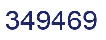 Number 349469 blue image