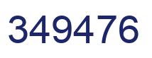 Número 349476 imagen azul