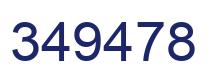 Number 349478 blue image