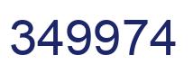 Number 349974 blue image