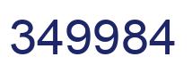 Number 349984 blue image