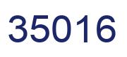 Número 35016 imagen azul