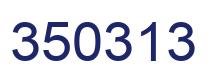 Number 350313 blue image