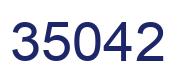 Number 35042 blue image