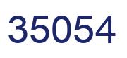 Number 35054 blue image