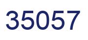 Number 35057 blue image