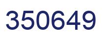 Number 350649 blue image