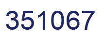Número 351067 imagen azul