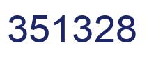Number 351328 blue image