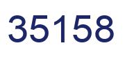 Number 35158 blue image