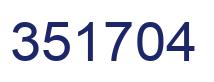 Number 351704 blue image