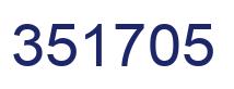 Number 351705 blue image