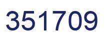 Number 351709 blue image