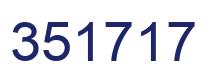 Number 351717 blue image