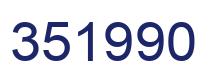 Number 351990 blue image
