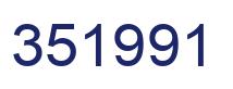 Number 351991 blue image