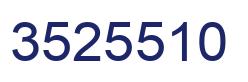 Number 3525510 blue image