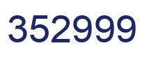 Number 352999 blue image