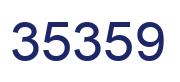 Number 35359 blue image