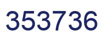 Number 353736 blue image