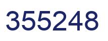 Number 355248 blue image