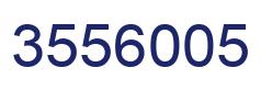 Number 3556005 blue image